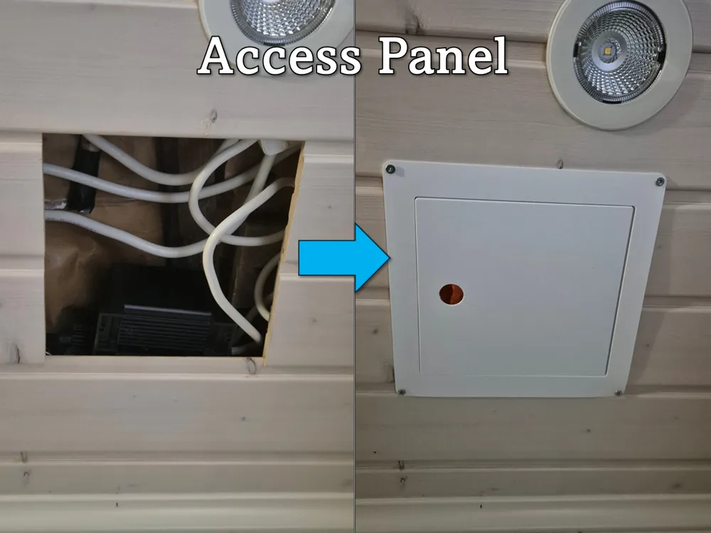 Caja o estuche: Access Panel for Ceiling. Referencia del modelo original.