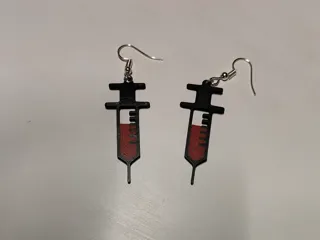 Pendientes jeringuillas