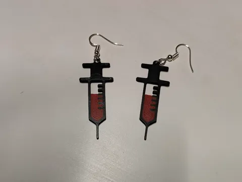 Pendientes jeringuillas