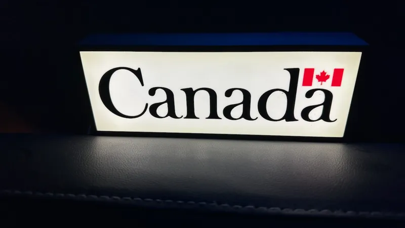 Canada Sign - Simple and elegant Canada Light Box