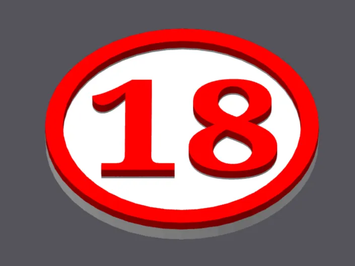 18 Birthday Cart Coin, 18er Einkaufswagenchip