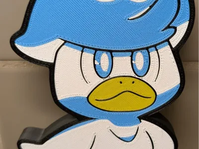 Quaxly Pokemon Desktop Wall display