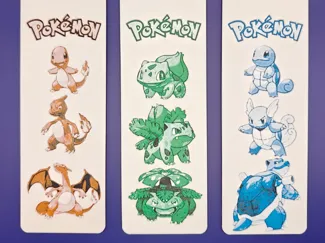 Marque‑pages Pokémon Gen1 #001‑051 (3MF)