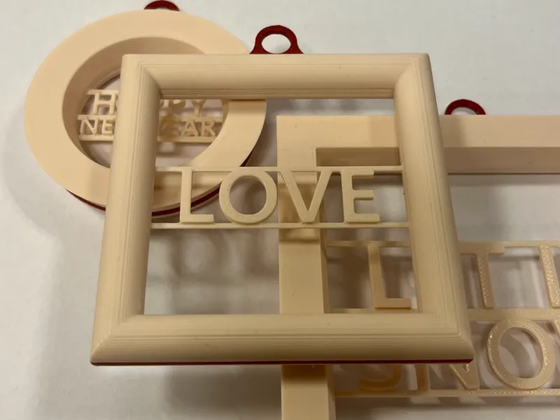 square ROUND cover - Christmas ornament