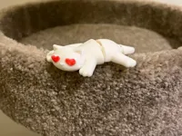 Chat flexi cœur — figurine articulée — photo 2