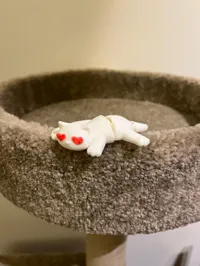 Chat flexi cœur — figurine articulée — photo 3