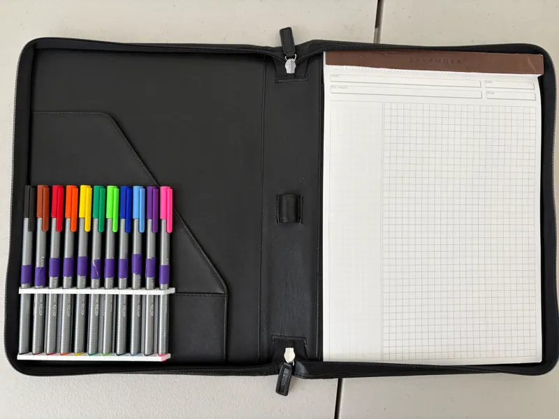 Folio pen holder