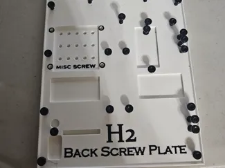 H2 Back Screw Plate