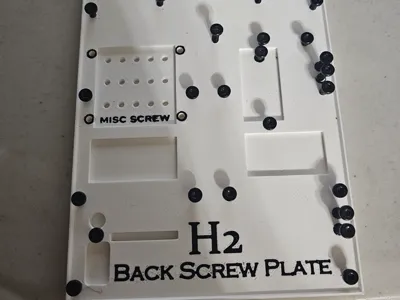 H2 Back Screw Plate