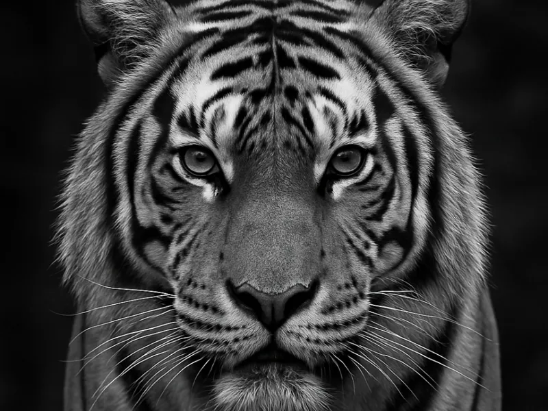 Tiger – HueForge Style, Hyper-Realistic 3D Print