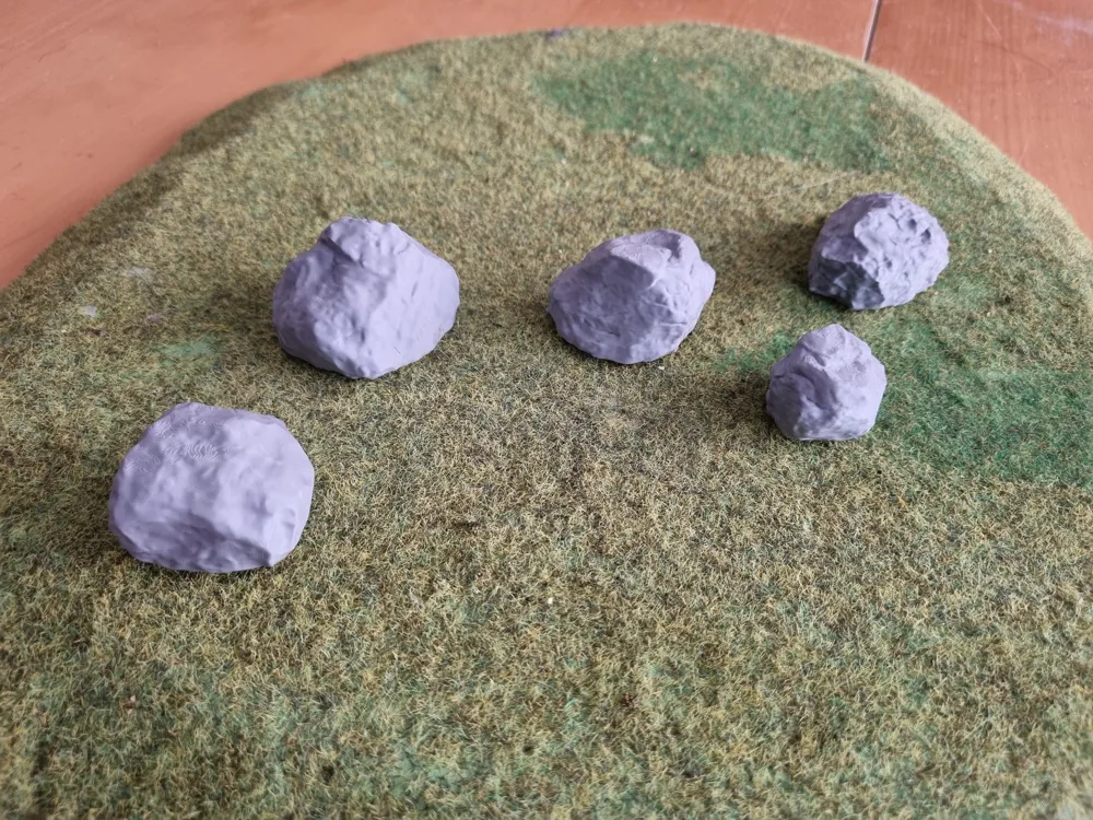 Mini Rocks Scatter Image Realistic Rock Scatter – Diorama & Wargame Ready by Tresor3D - MakerWorld
