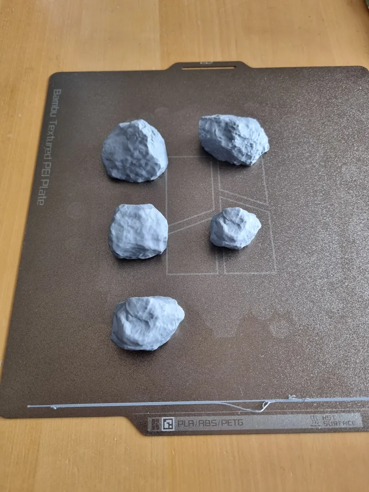 Mini Rocks Scatter Image Realistic Rock Scatter – Diorama & Wargame Ready by Tresor3D - MakerWorld