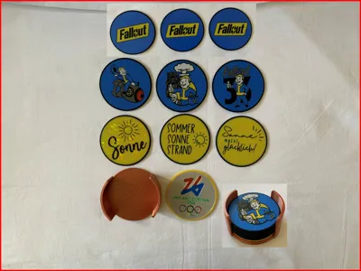 drink coasters - drink coasters Fallout/Summer