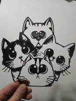 Déco murale chat charmant — photo 2