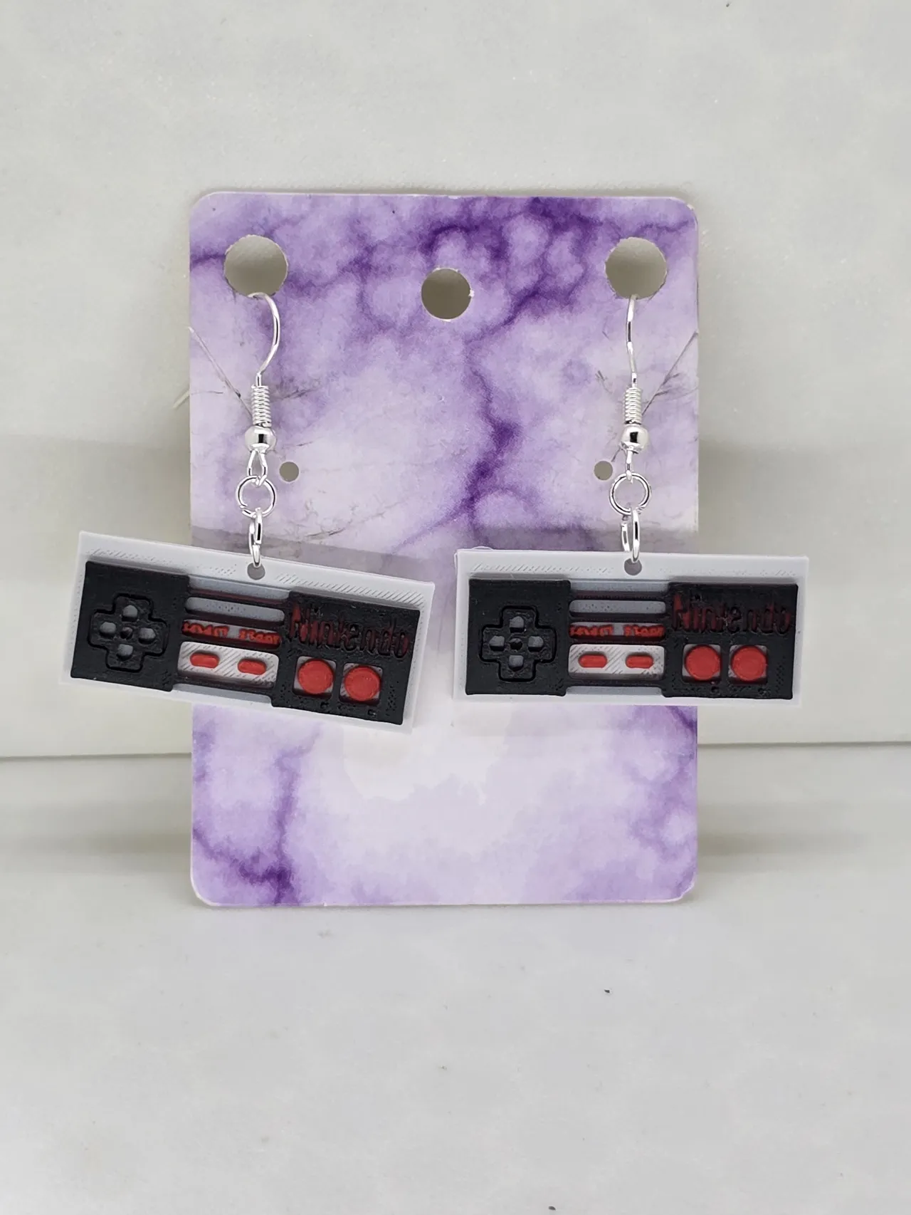 Super Nintendo Controller & NES earrings view 4