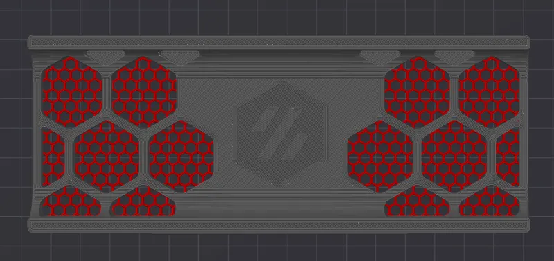 Voron Trident Rear Skirts with Honeycomb (Current Release)