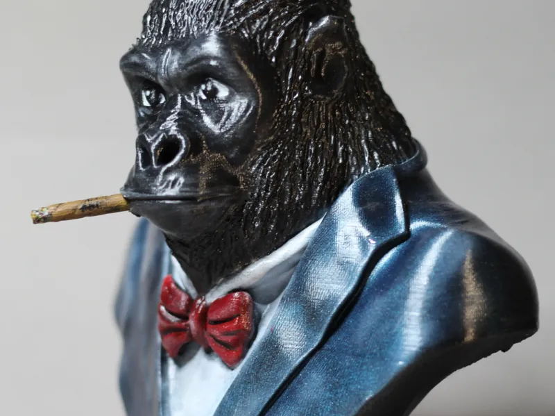 monkey businessman