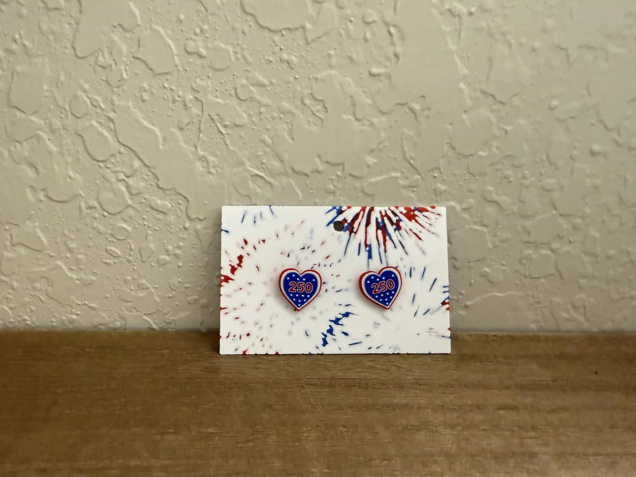 Patriotic Heart Earrings view 4