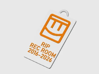 Rec Room remembrance keychain