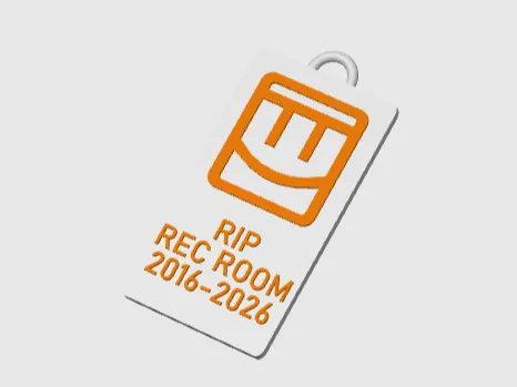 Rec Room remembrance keychain