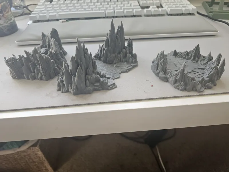 Rocky cave style Table top terrain set 