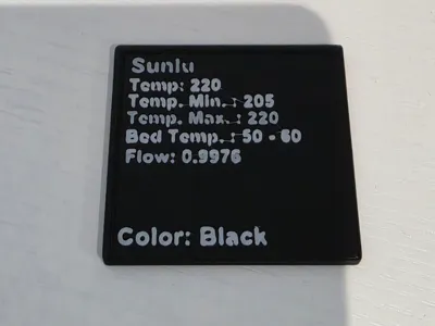 Personalized Filament Swatches