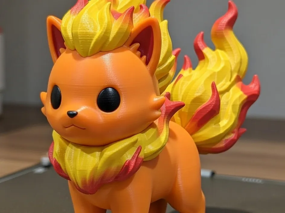 Adorable Fire Elemental Cat – Chibi Flame - Free 3D Print Model ...