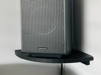 Corner Wall Shelf with cable management
