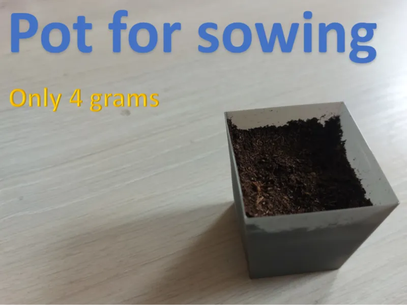 Pot for sowing (only 4 grams)