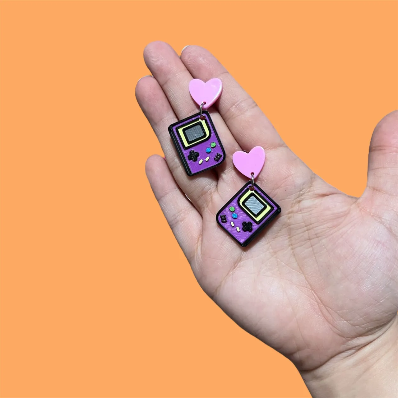 Pendientes Game Retro Pop 90s view 2