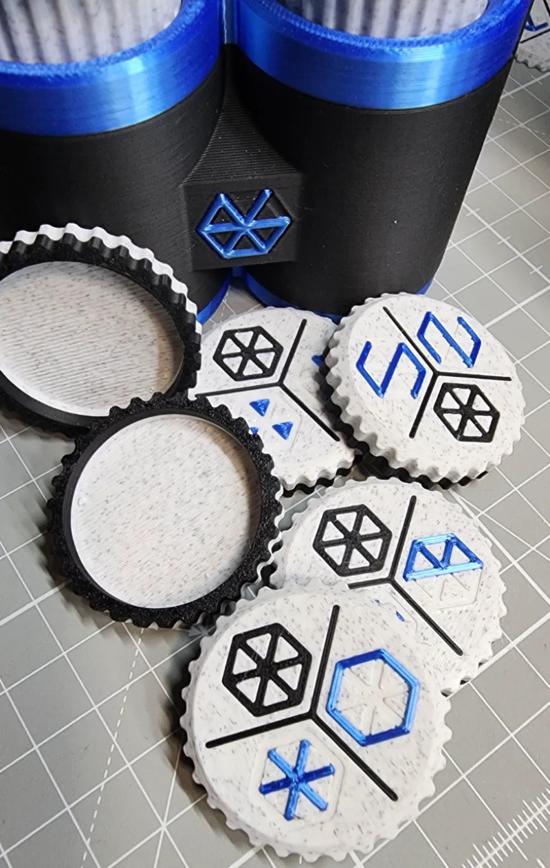 Snap On Dial Caps for HexGlyph Puzzle Box