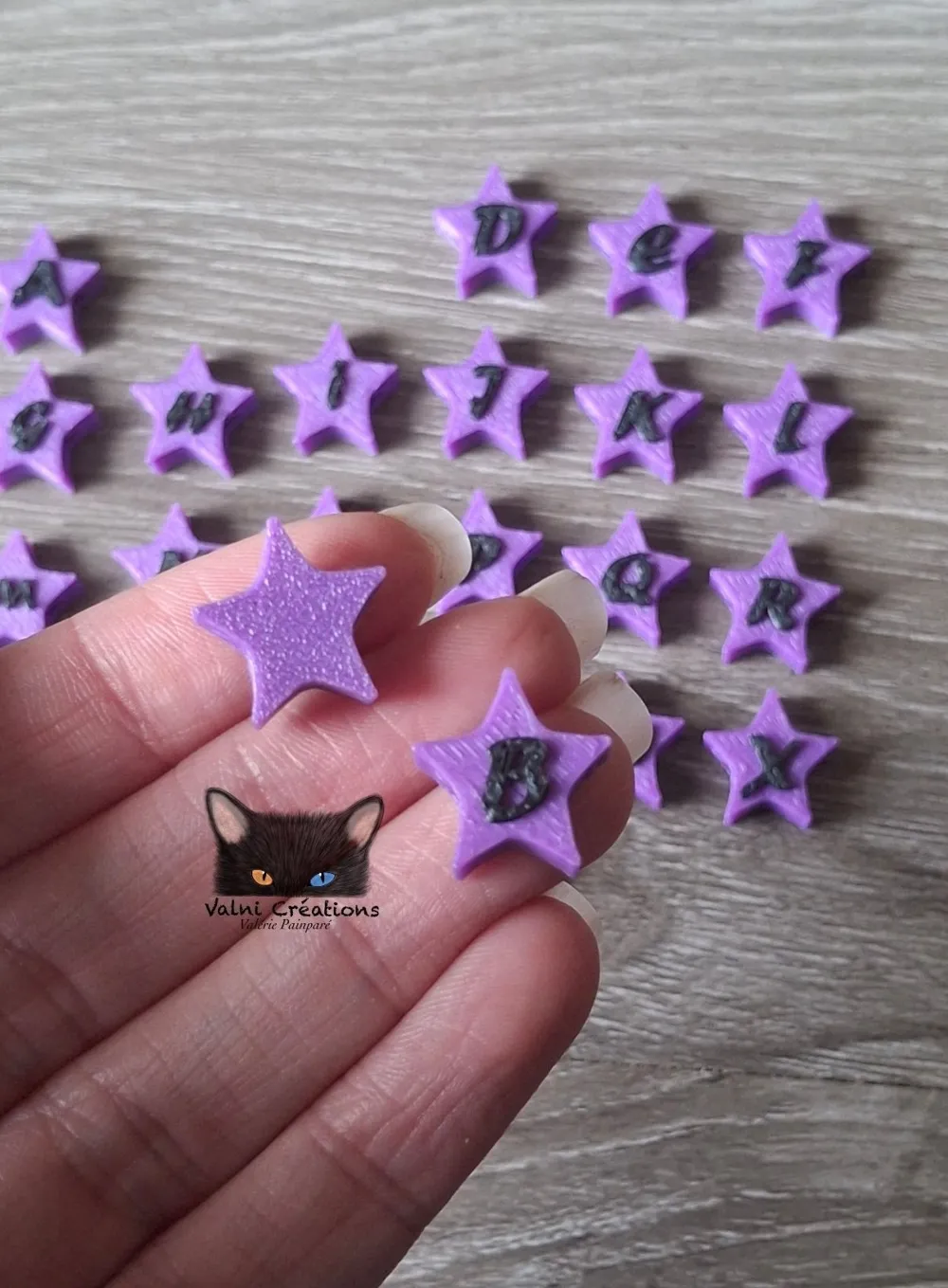 Stars Beads, Alphabet Beads, Letters Beads - Free 3D Print Model ...