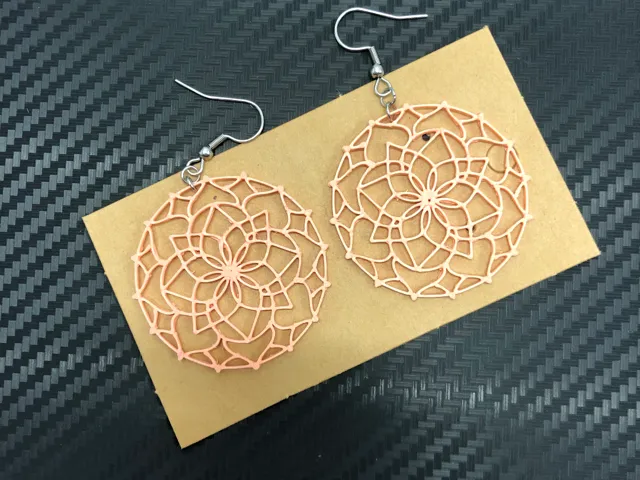 Mandala earrings, no AMS, 0.4 mm nozzle