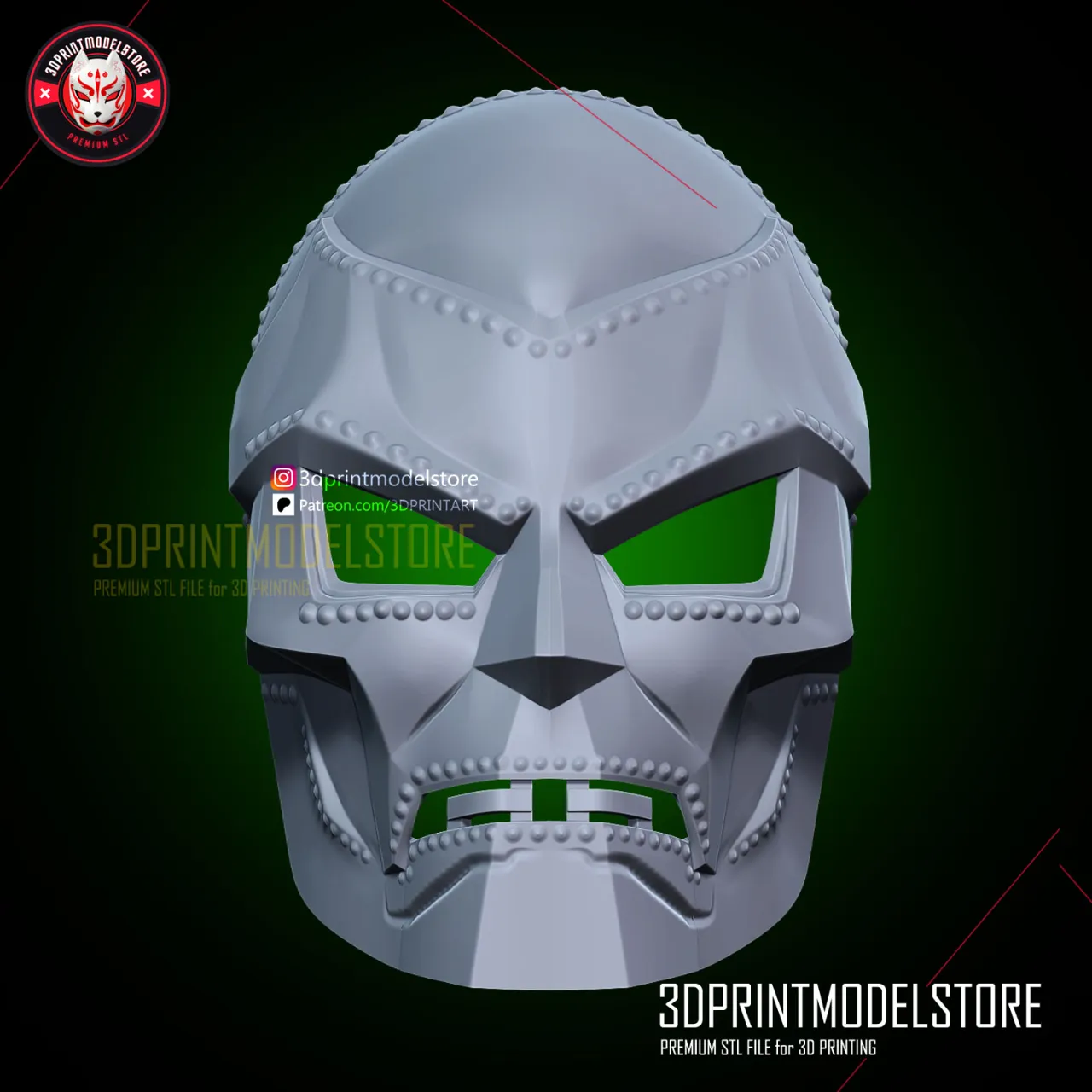 Dr Doom Mask - Marvel Doctor Doom Helmet FREE STL view 4