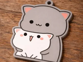 Llavero Gatitos Abrazados
