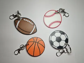 Sport ball keychains