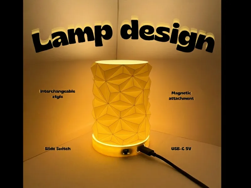 Stone Lamp - Customizable 3D-printed light