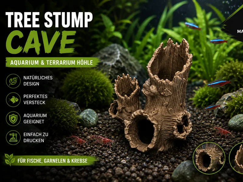 Aquarium Höhle "Tree Stump Cave"