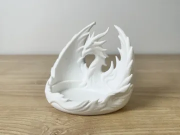 Modelo para impresión 3D: 凤凰收纳盘 — vista de referencia 4