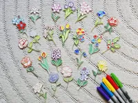 Panneaux à colorier fleurs - Fête des mères — photo 2