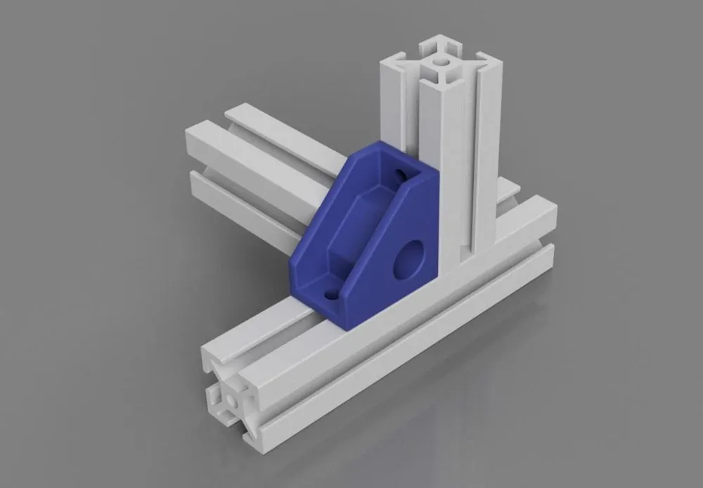 Sturdy Supported Corner Bracket 3 Axis - Free 3D Print Model - MakerWorld