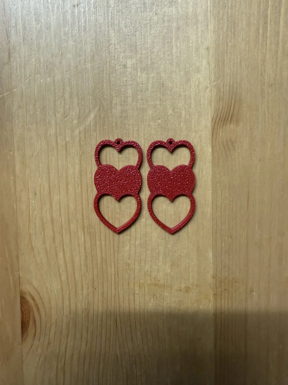 Triple Heart Earrings view 2