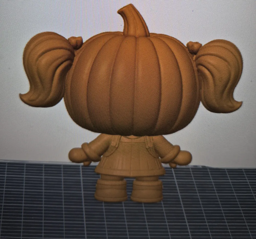 PUMPKIN GIRL - Free 3D Print Model - MakerWorld