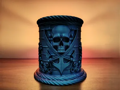 Pirate Pen Holder – Artistic Desk Mate