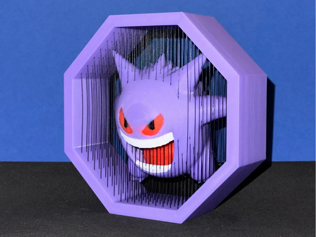 Suspended Gengar - Pokemon by Axis3DForge MakerWorld: Download Free 3D Models - 3D model önizlemesi