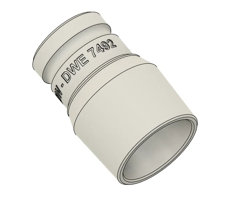 Dewalt DWE7492 - SHOPVAC CAMLOCK adapter - 3DW
