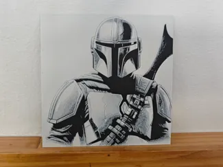Mandalorian portrait Hueforge