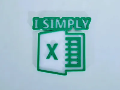 I simply Excel badge / sign