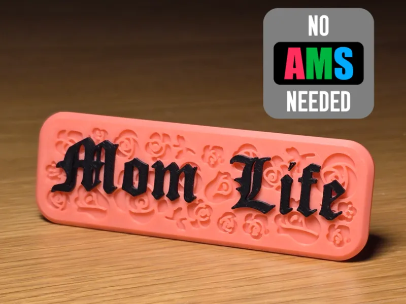Mother's day thug life parody desk sign - Mom Life