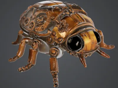 Steampunk Beetle mini Figure